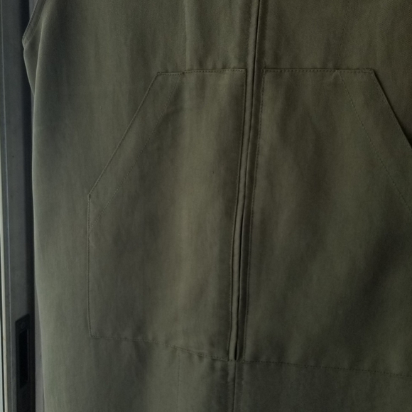 Olive Green Hooded Jumper Dress Large - Picture 5 of 7